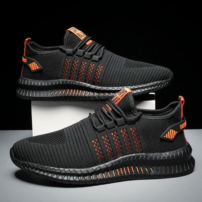 Men's Lightweight Lace-Up Walking Sneakers