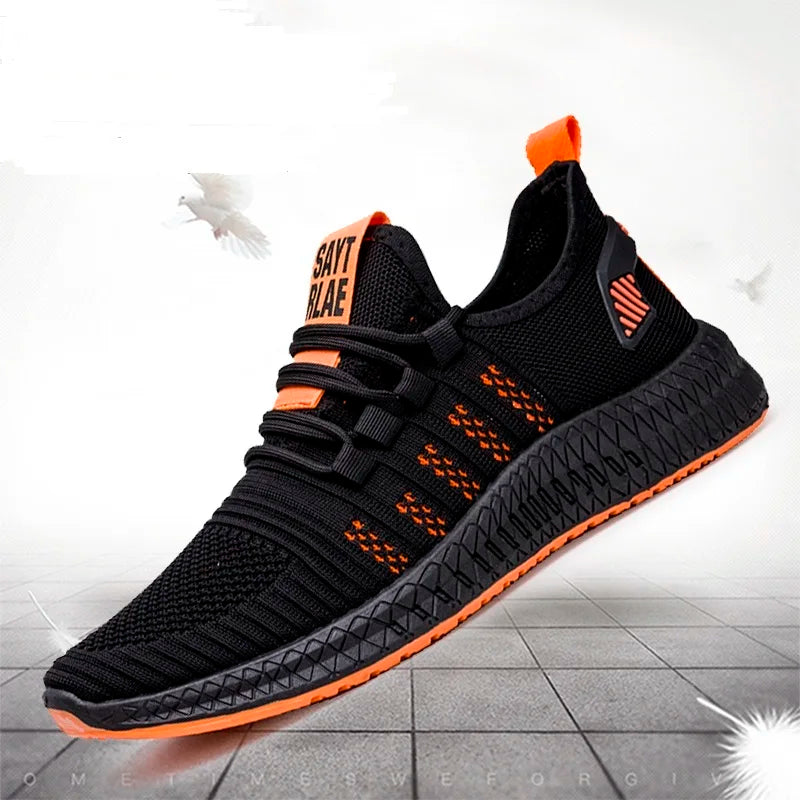 Men's Lightweight Lace-Up Walking Sneakers