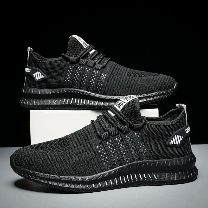 Men's Lightweight Lace-Up Walking Sneakers