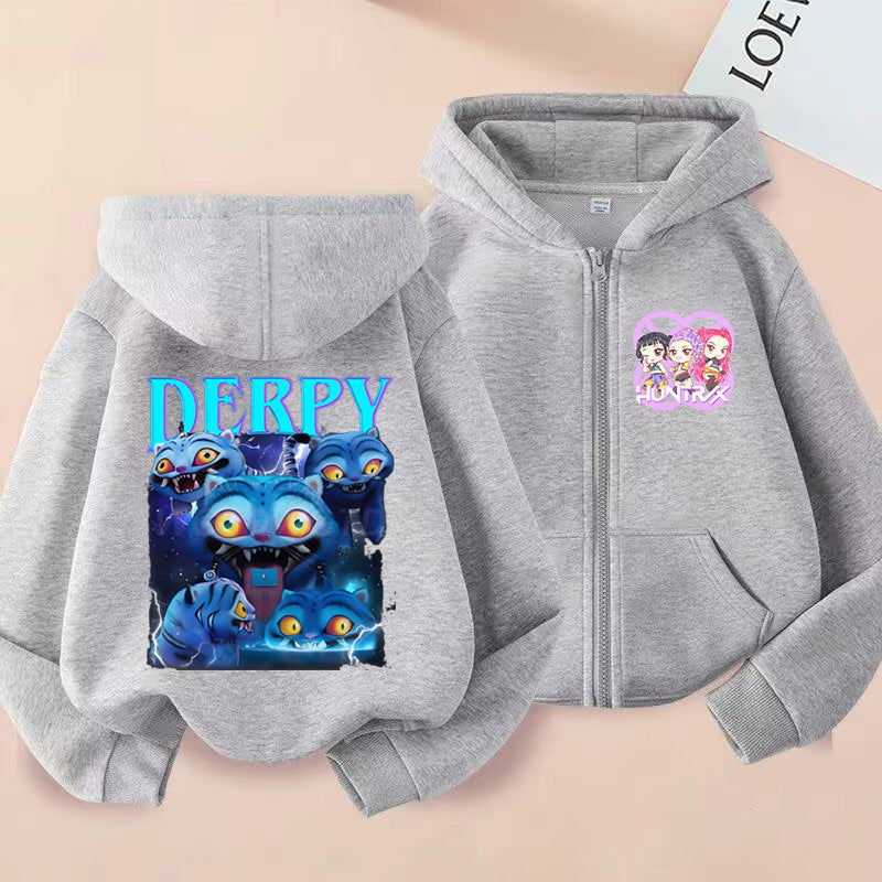 Kids' Graphic-Print Zip-Up Hoodie