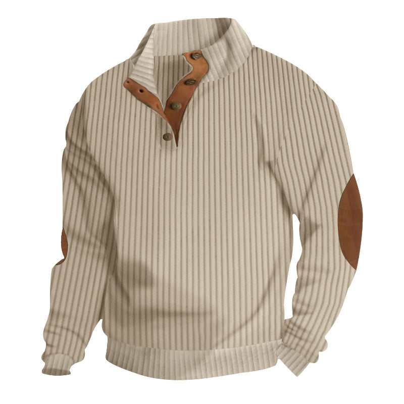 Men's Stand-Collar Casual Sweatshirt