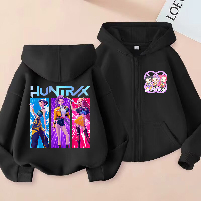 Kids' Graphic-Print Zip-Up Hoodie