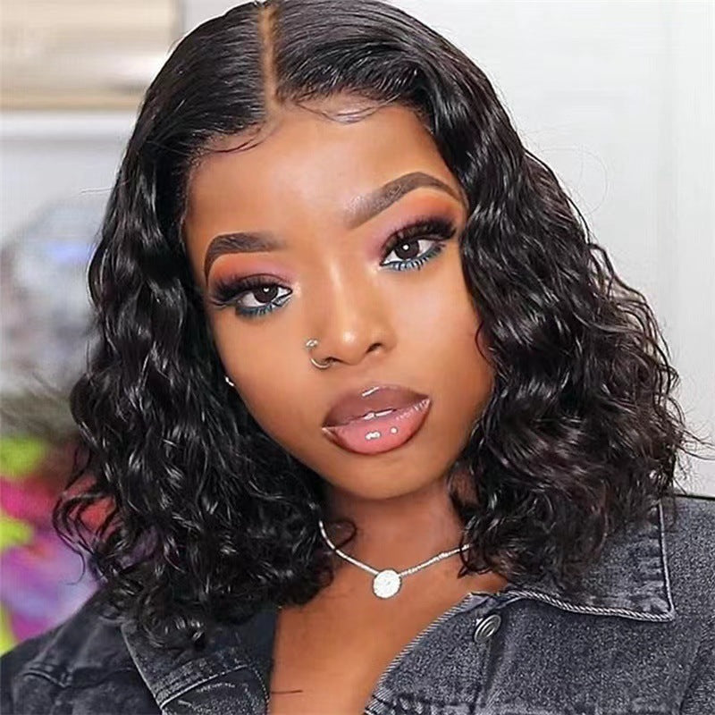 Perruque afro synthétique courte à boucles serrées