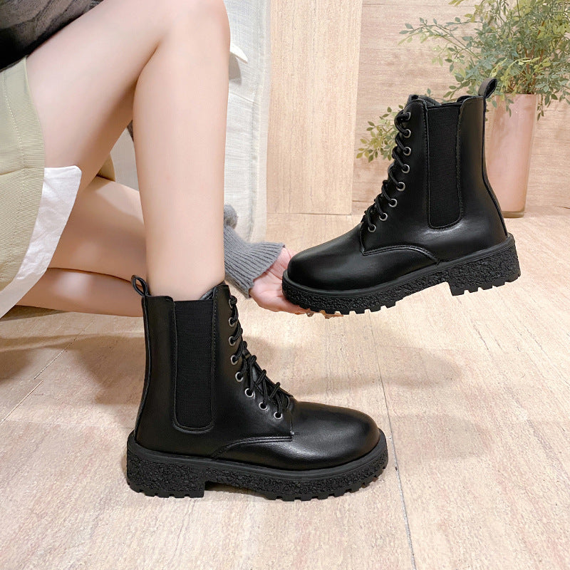 Women's Round-Toe Western Block Heel Boots