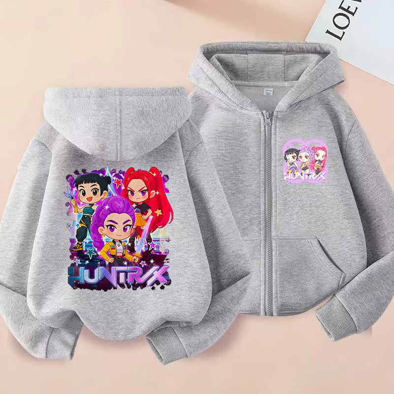 Kids' Graphic-Print Zip-Up Hoodie