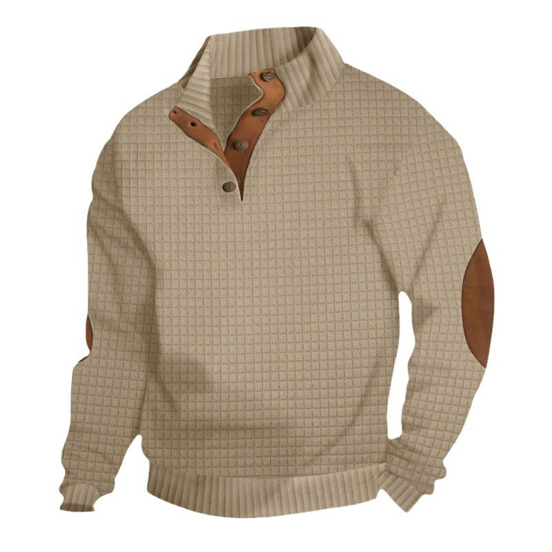 Men's Stand-Collar Casual Sweatshirt