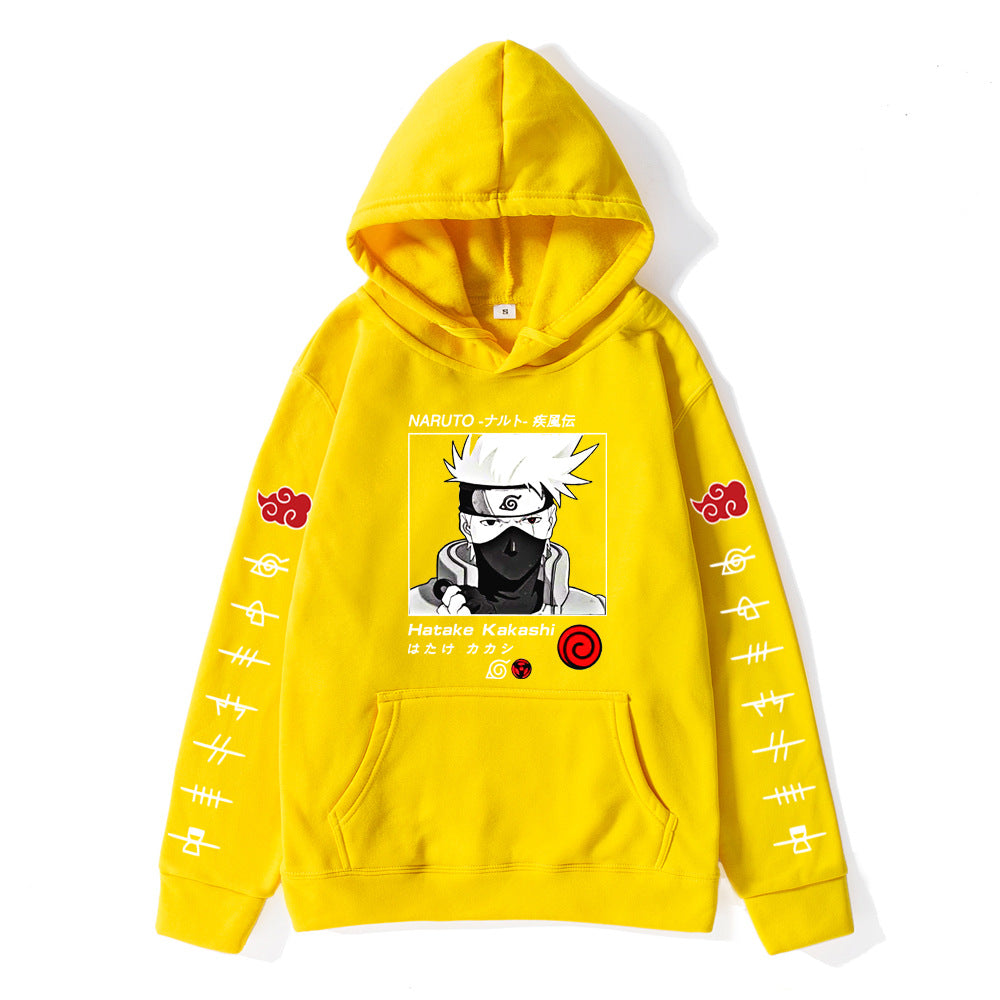 Anime Graphic Oversized Pullover Hoodie