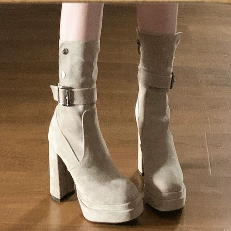 Women's Vintage Western Chunky Heel Boots