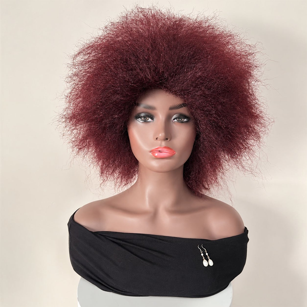 Perruque afro synthétique courte et frisée
