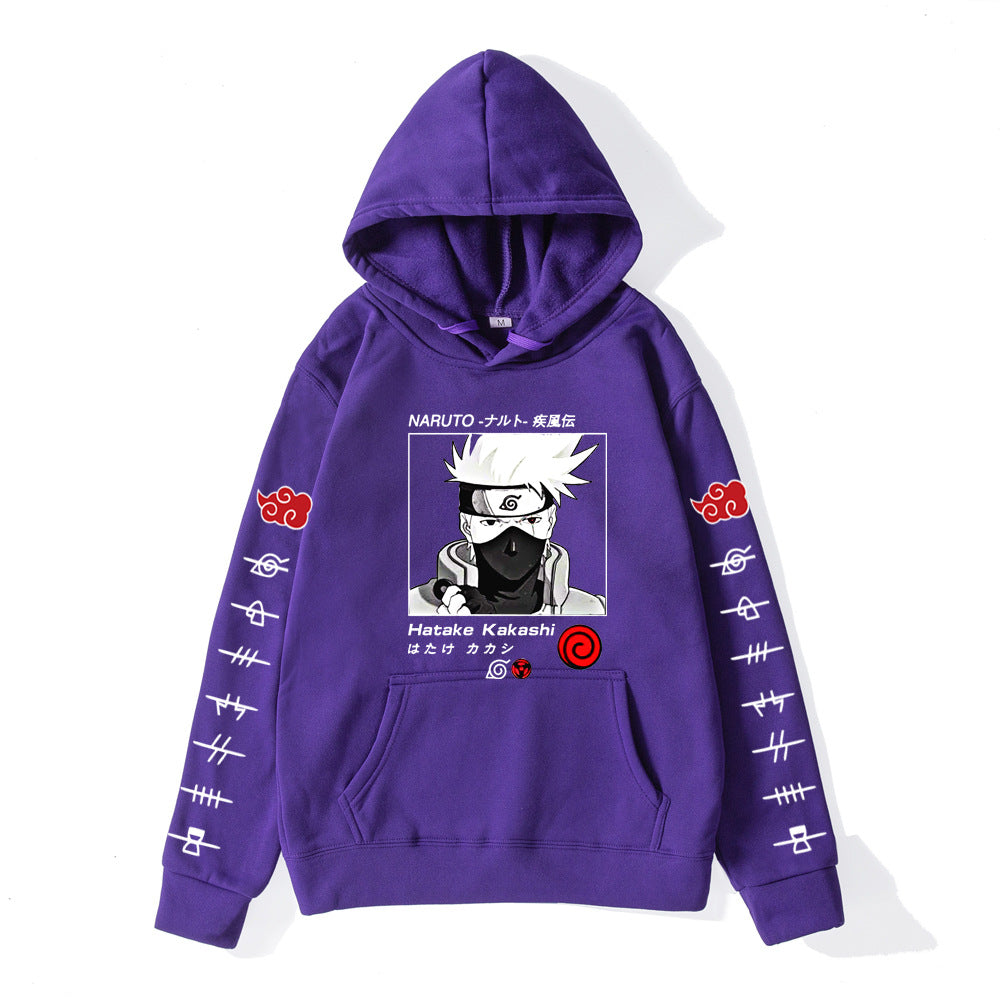 Anime Graphic Oversized Pullover Hoodie