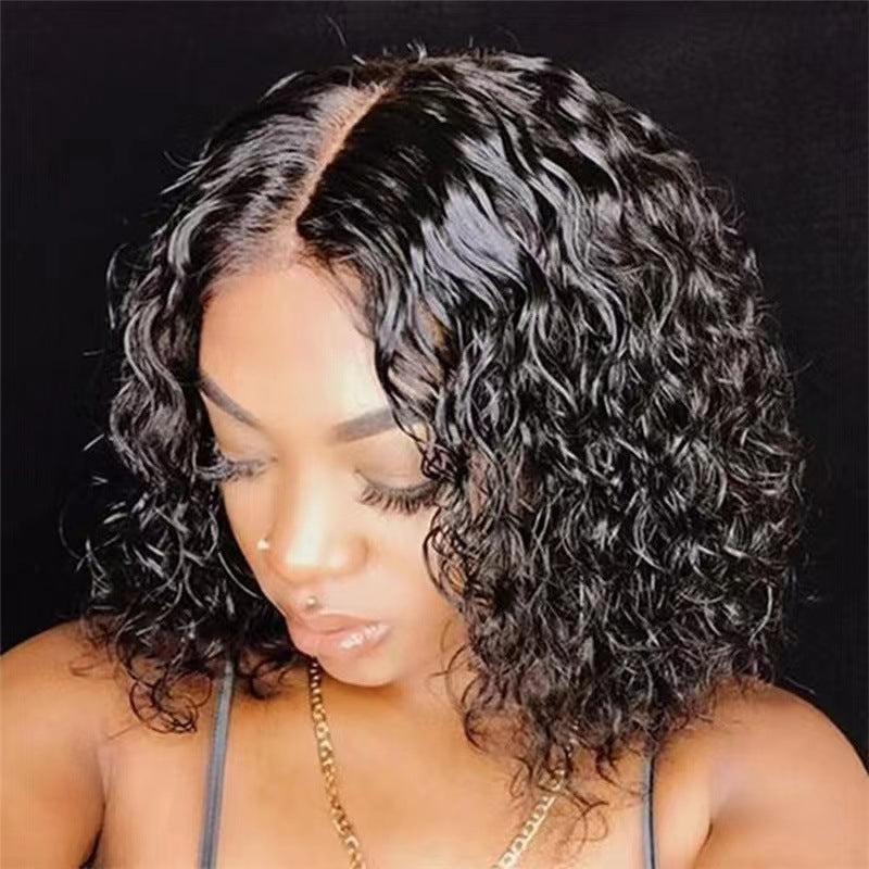 Perruque afro synthétique courte à boucles serrées