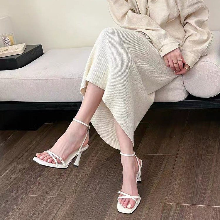Women's Minimal Strap Heel Sandals