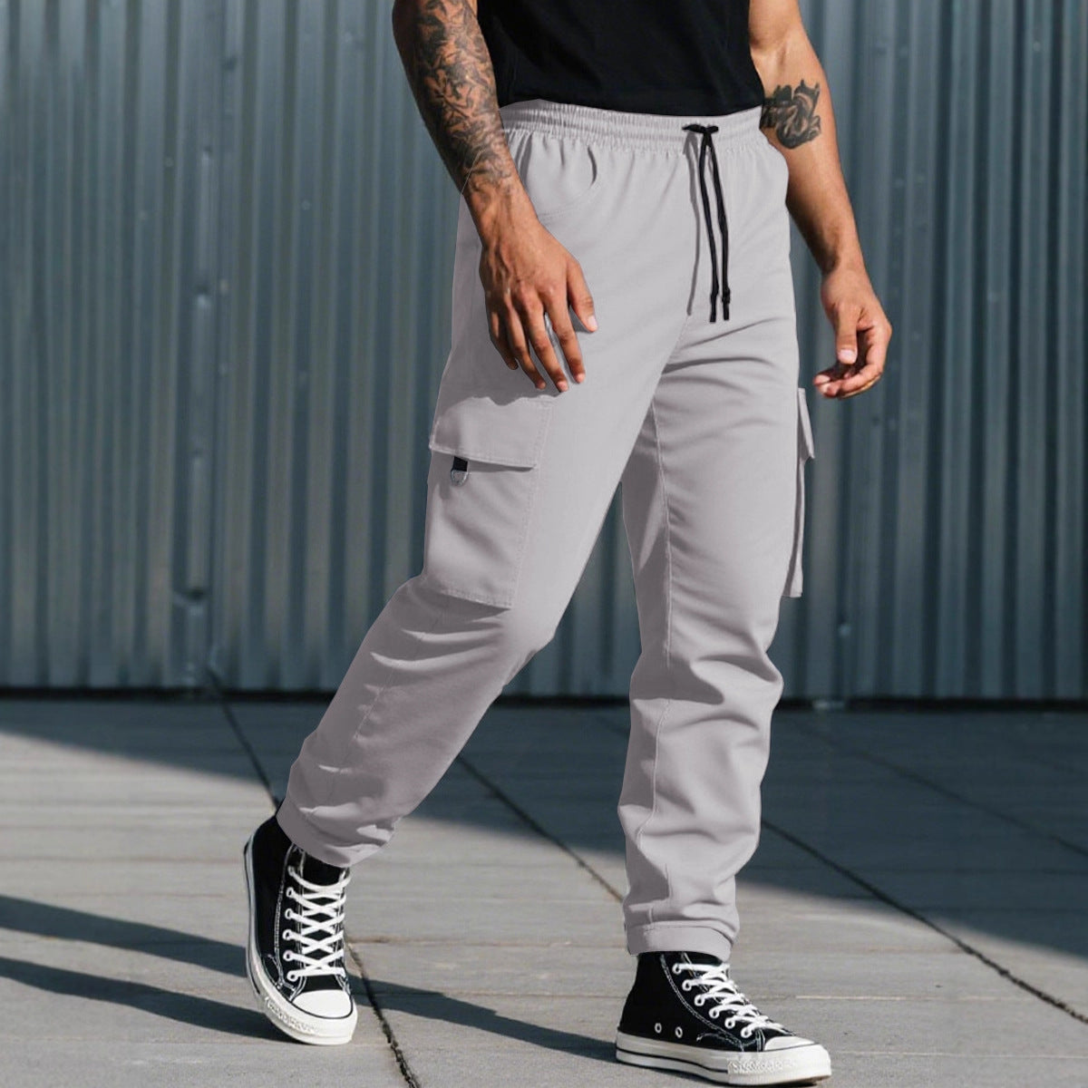 Men's Drawstring Utility Cargo Pants