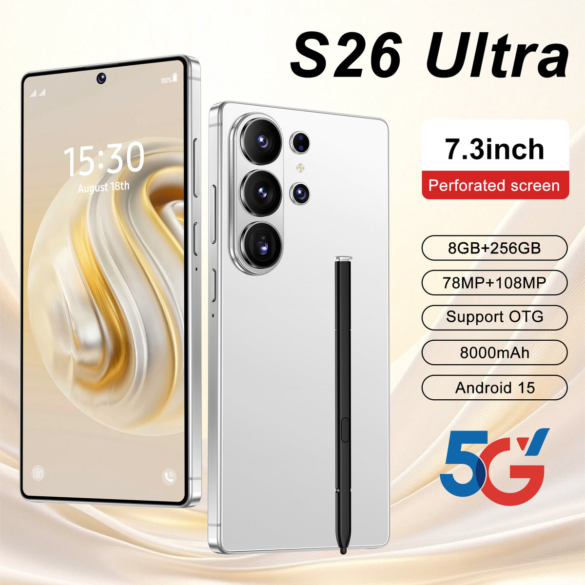 S26 Ultra Android Smartphone – 7 Colour Options
