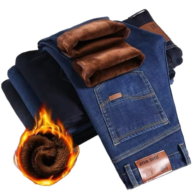 Men's High-Waisted Relaxed Straight-Leg Jeans