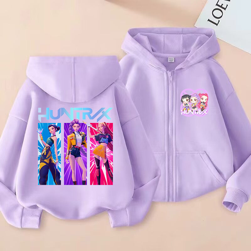 Kids' Graphic-Print Zip-Up Hoodie