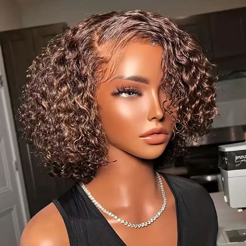 Short Curly Wig with Voluminous Texture