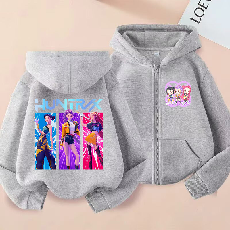 Kids' Graphic-Print Zip-Up Hoodie