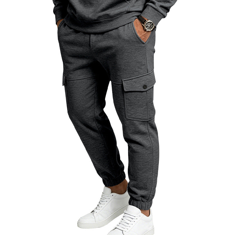 Men's Fleece-Lined Cargo Sweatpants