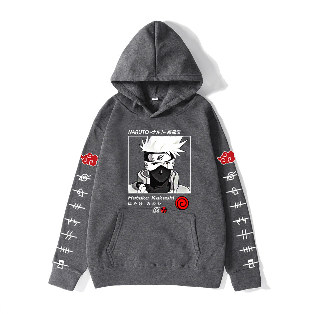 Anime Graphic Oversized Pullover Hoodie