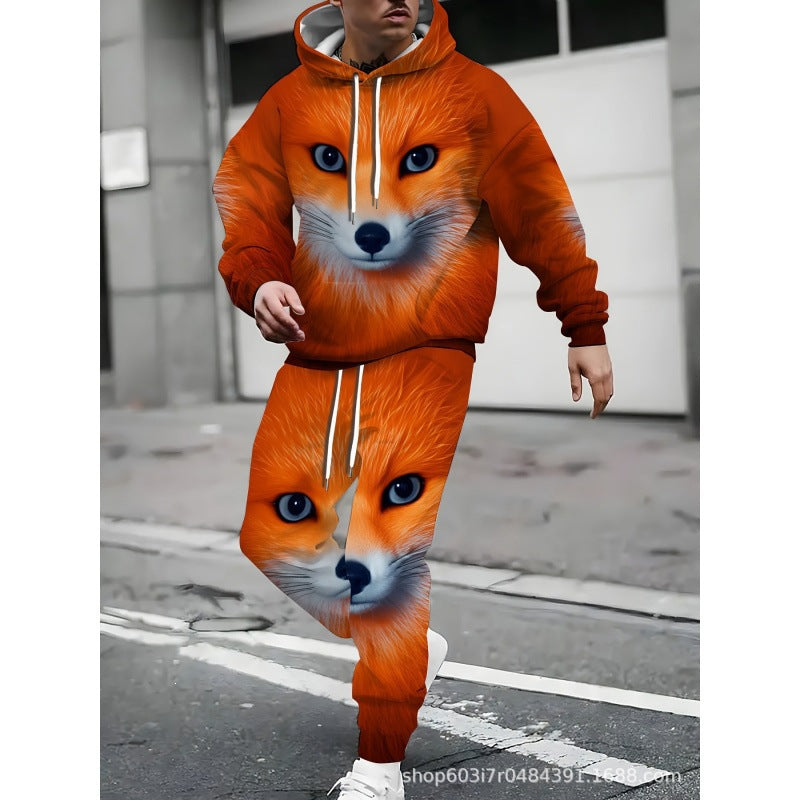 Men's Graphic Hoodie and Joggers Set
