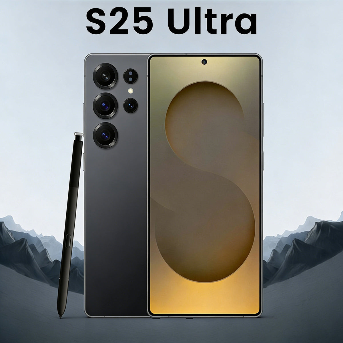 S25 Uitra 6.8-Inch Android Smartphone with Dual SIM & Colour Options