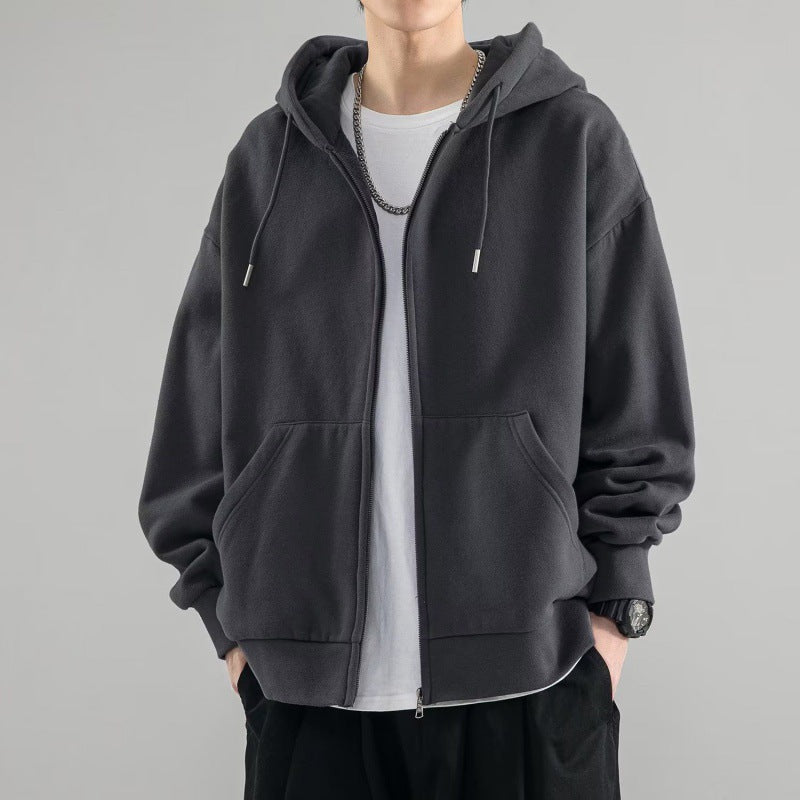 Men's Classic Zip-Up Hoodie with Lining Options