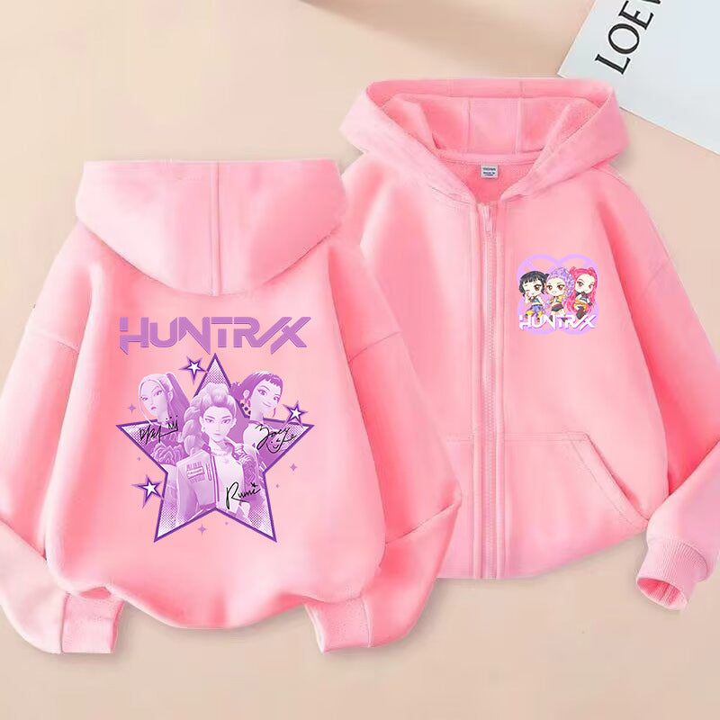 Kids' Graphic-Print Zip-Up Hoodie