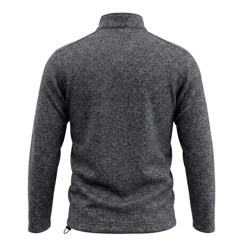 Men's Colour-Block Fleece Half-Zip Sweatshirt