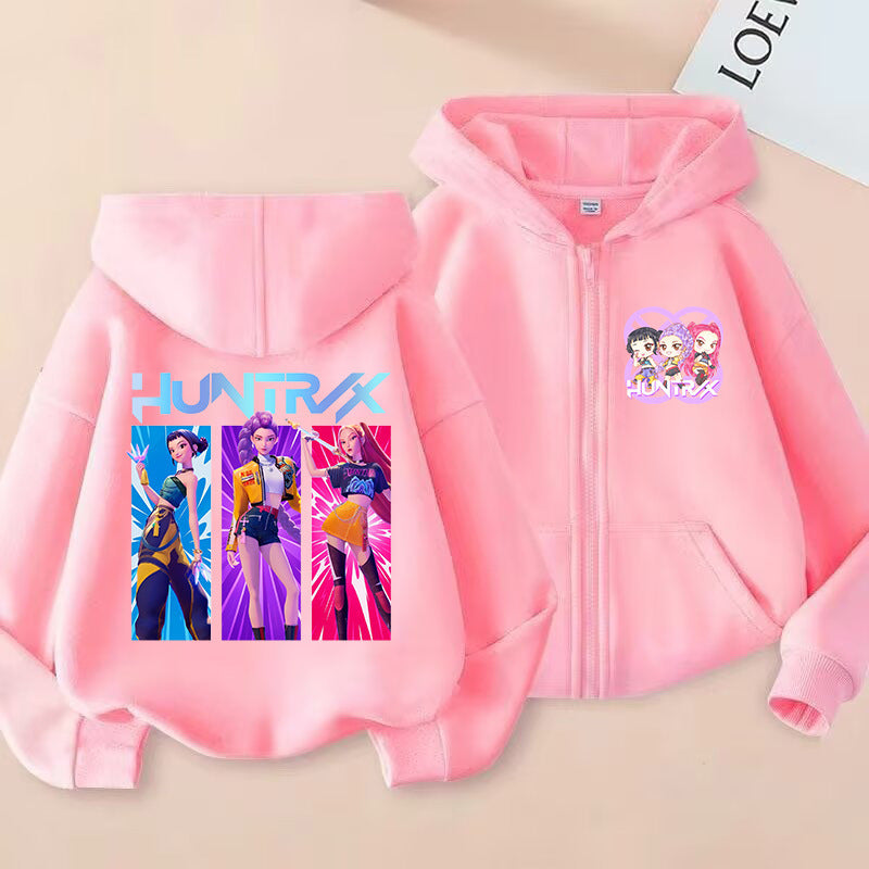 Kids' Graphic-Print Zip-Up Hoodie