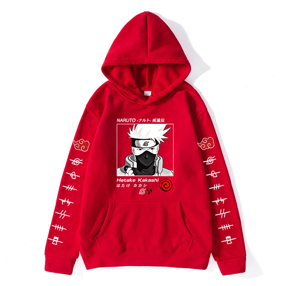 Anime Graphic Oversized Pullover Hoodie