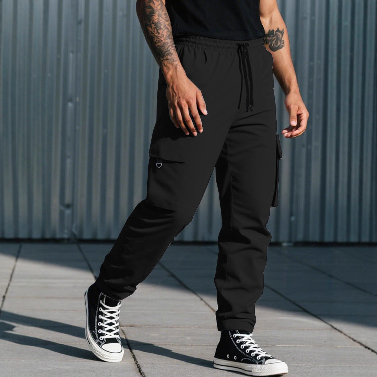 Men's Drawstring Utility Cargo Pants