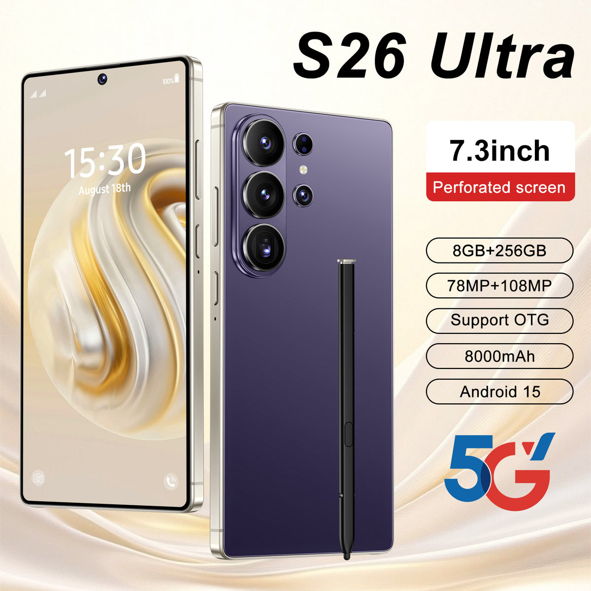 S26 Ultra Android Smartphone – 7 Colour Options
