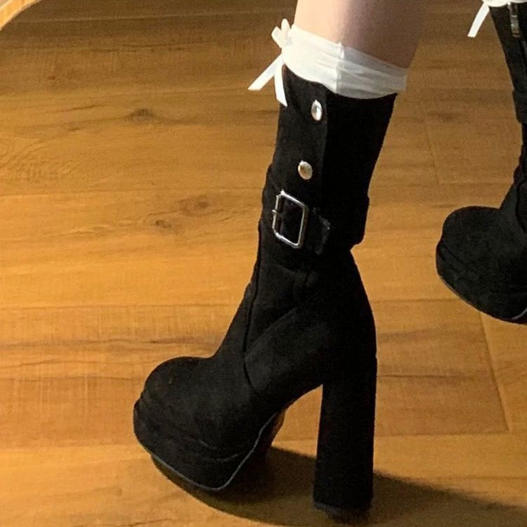 Women's Vintage Western Chunky Heel Boots