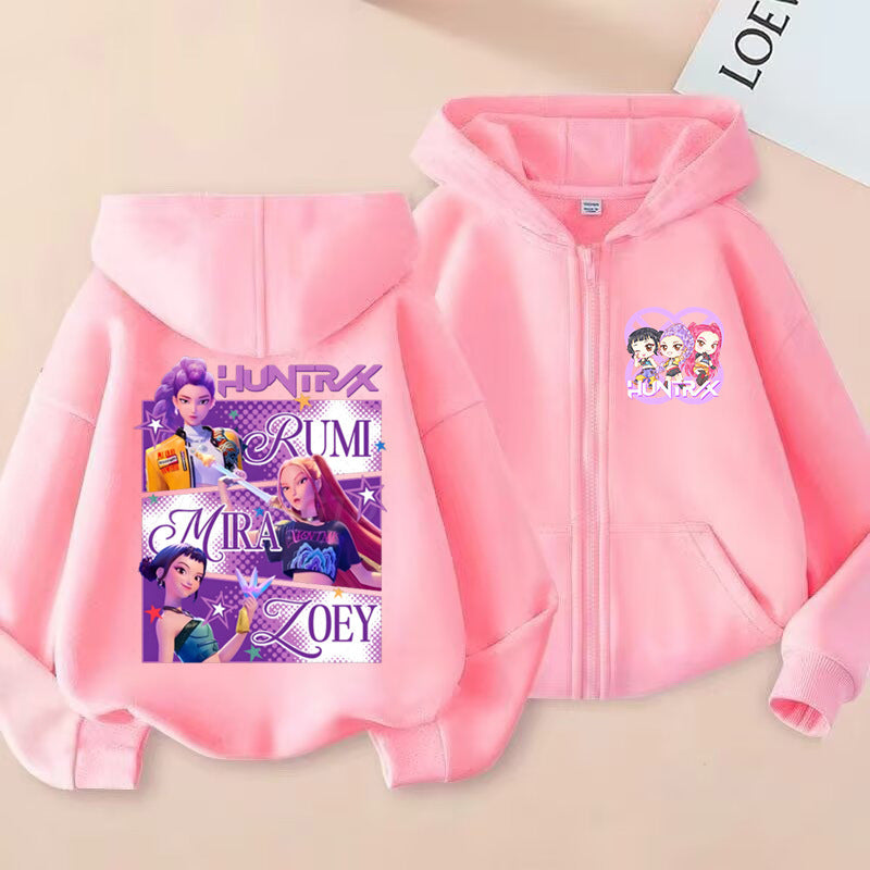 Kids' Graphic-Print Zip-Up Hoodie