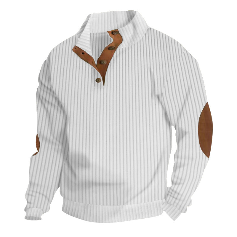 Men's Stand-Collar Casual Sweatshirt