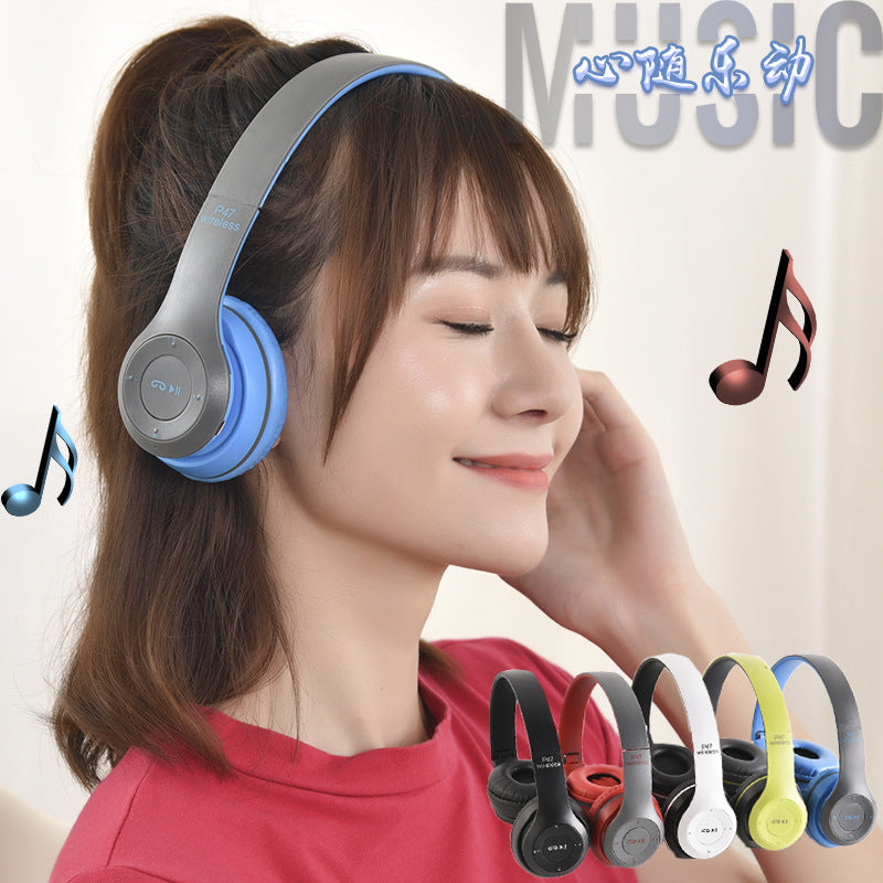 P47 Foldable Wireless Bluetooth Headphones