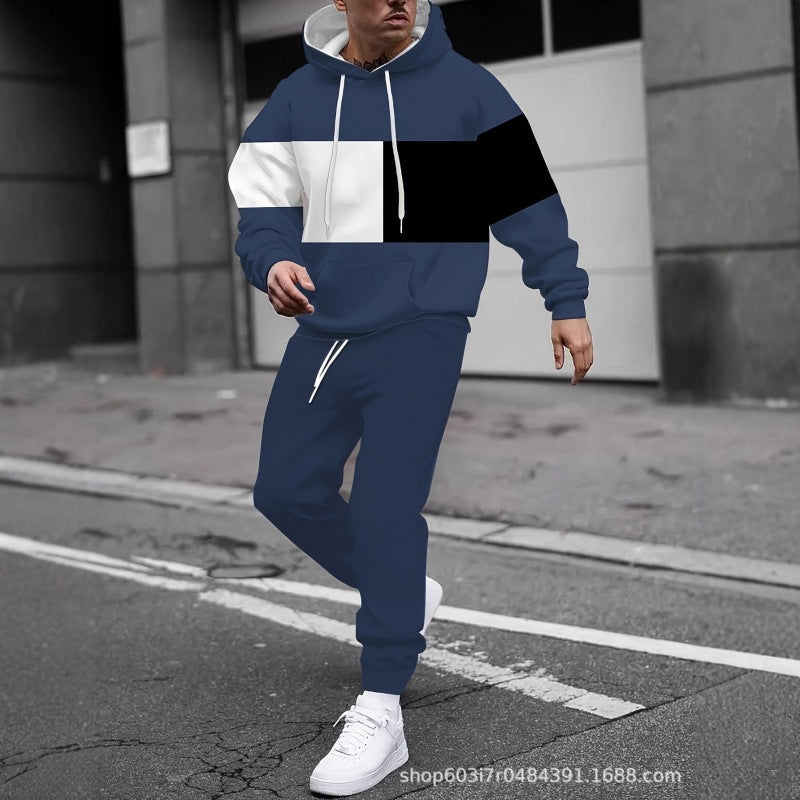 Men's Graphic Hoodie and Joggers Set