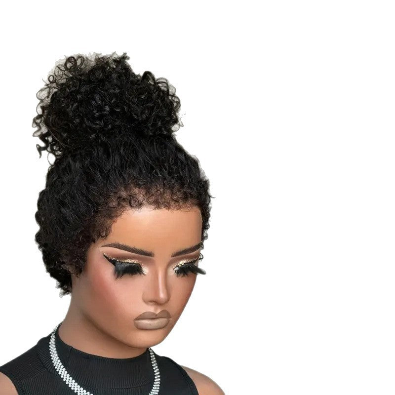 Short Curly Wig with Voluminous Texture