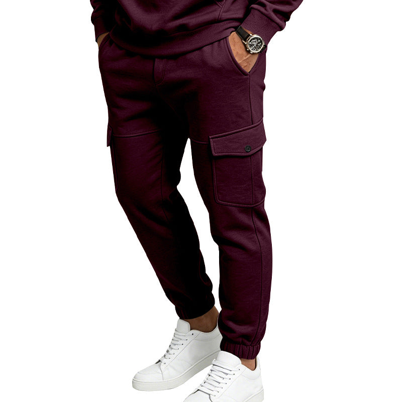 Men's Fleece-Lined Cargo Sweatpants