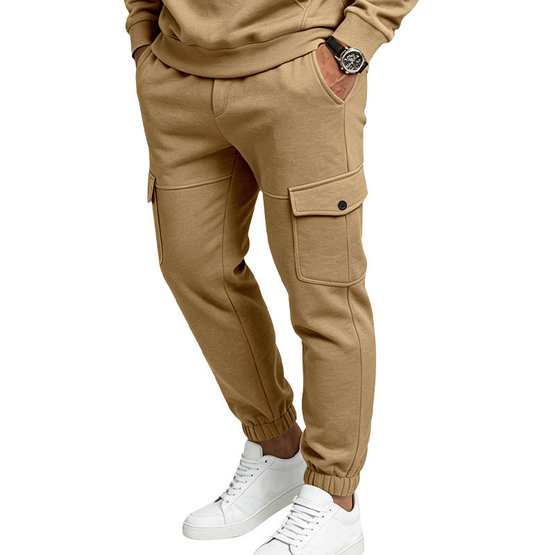 Men's Fleece-Lined Cargo Sweatpants