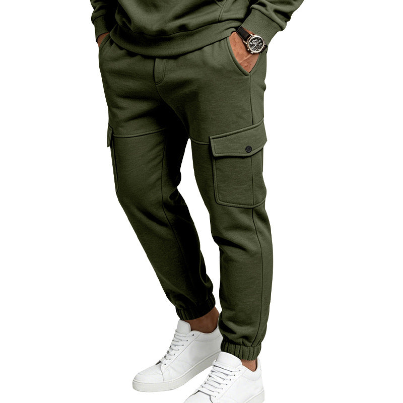 Men's Fleece-Lined Cargo Sweatpants