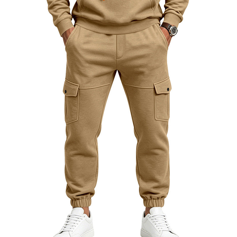 Men's Fleece-Lined Cargo Sweatpants