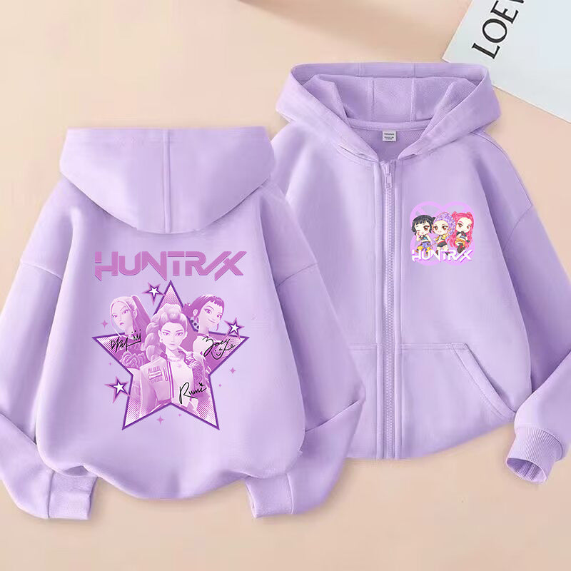 Kids' Graphic-Print Zip-Up Hoodie