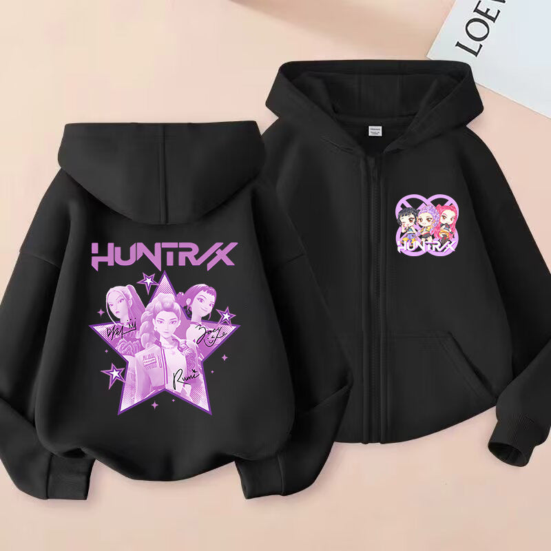 Kids' Graphic-Print Zip-Up Hoodie