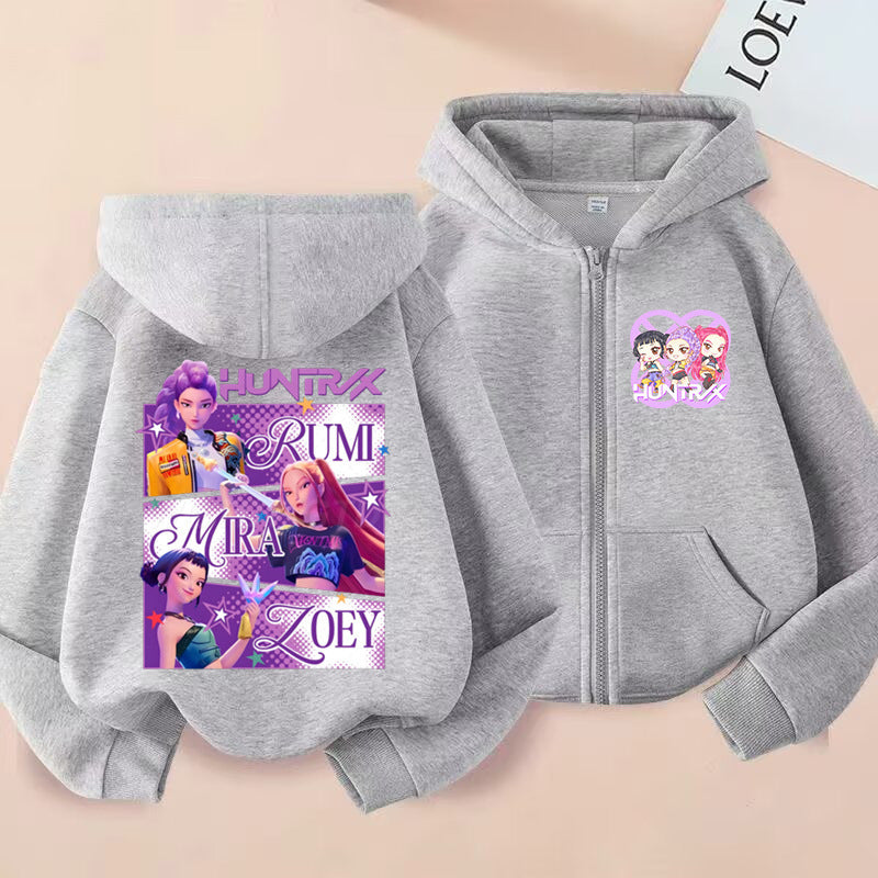 Kids' Graphic-Print Zip-Up Hoodie