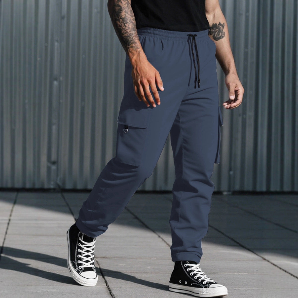 Men's Drawstring Utility Cargo Pants