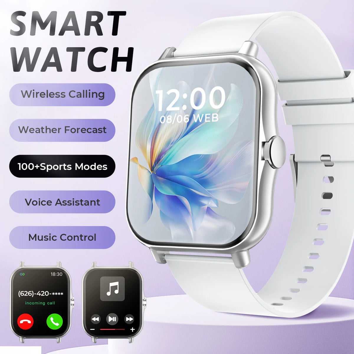 Children's 1.83-Inch Calling Smartwatch with Sleep Features