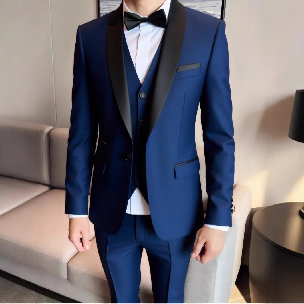Men's Three-Piece Wedding Suit