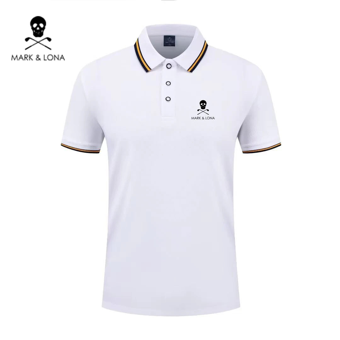 Men's Graphic Print Short-Sleeve Polo Shirt